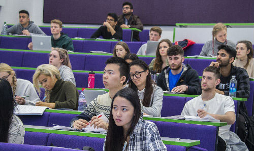 Students in a lecture